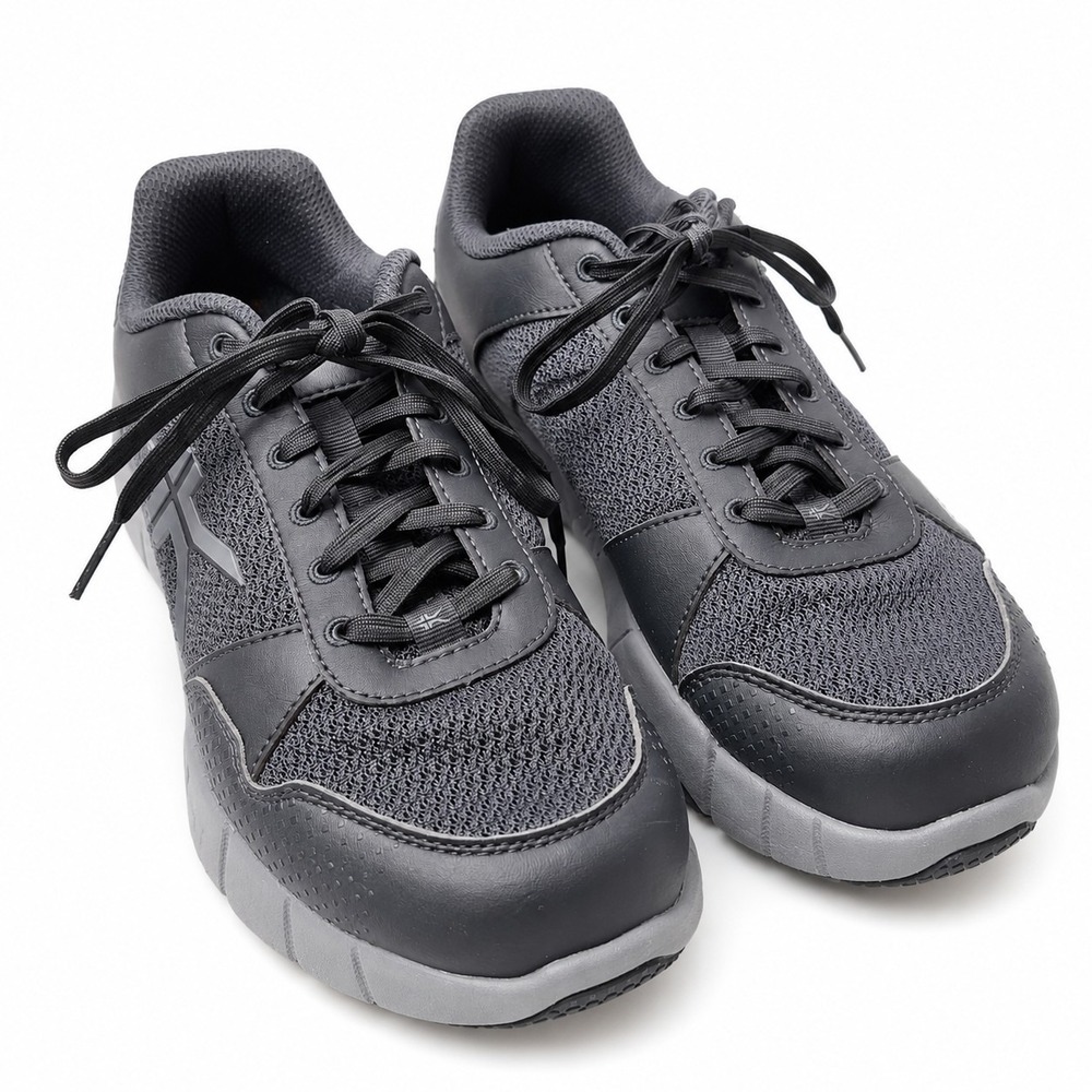 KURU Quantum 2 Walking Shoe Sneaker Womens Sz 11/Wide Black Slate Gray Sole GUC